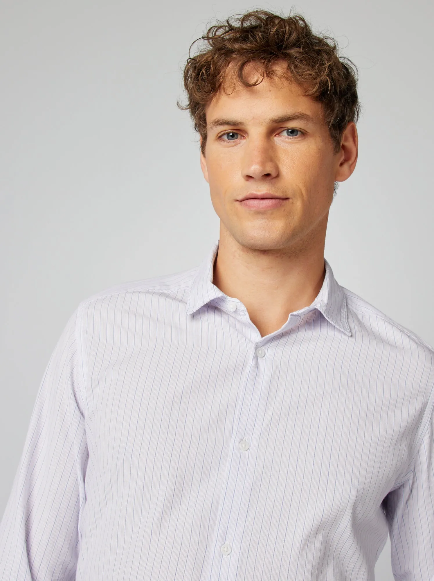 Camicia taglio aderente - slim fit - BEIGE